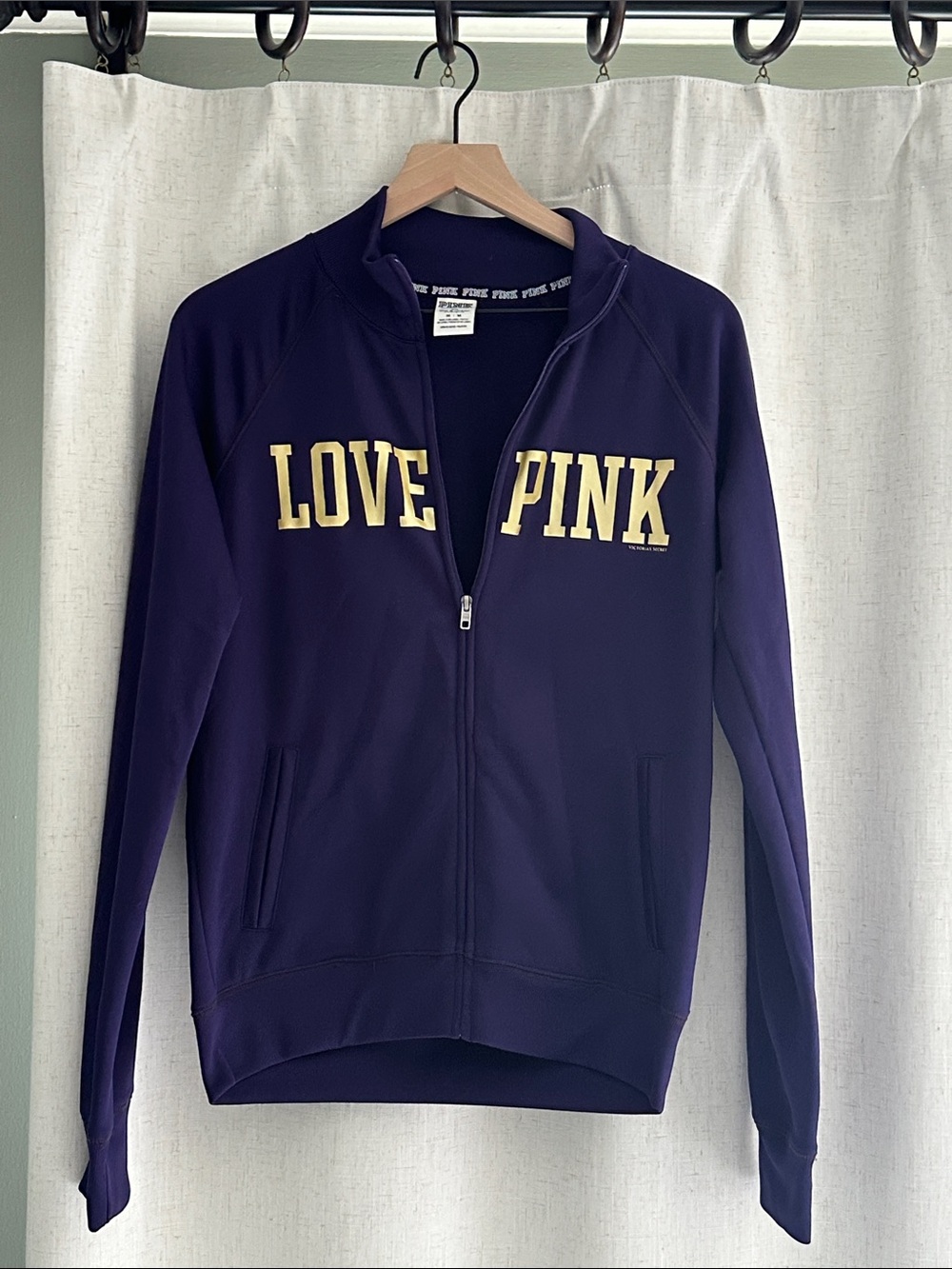 Victoria’s Secret Pink University of Washington Huskies Full Zip Track Jacket